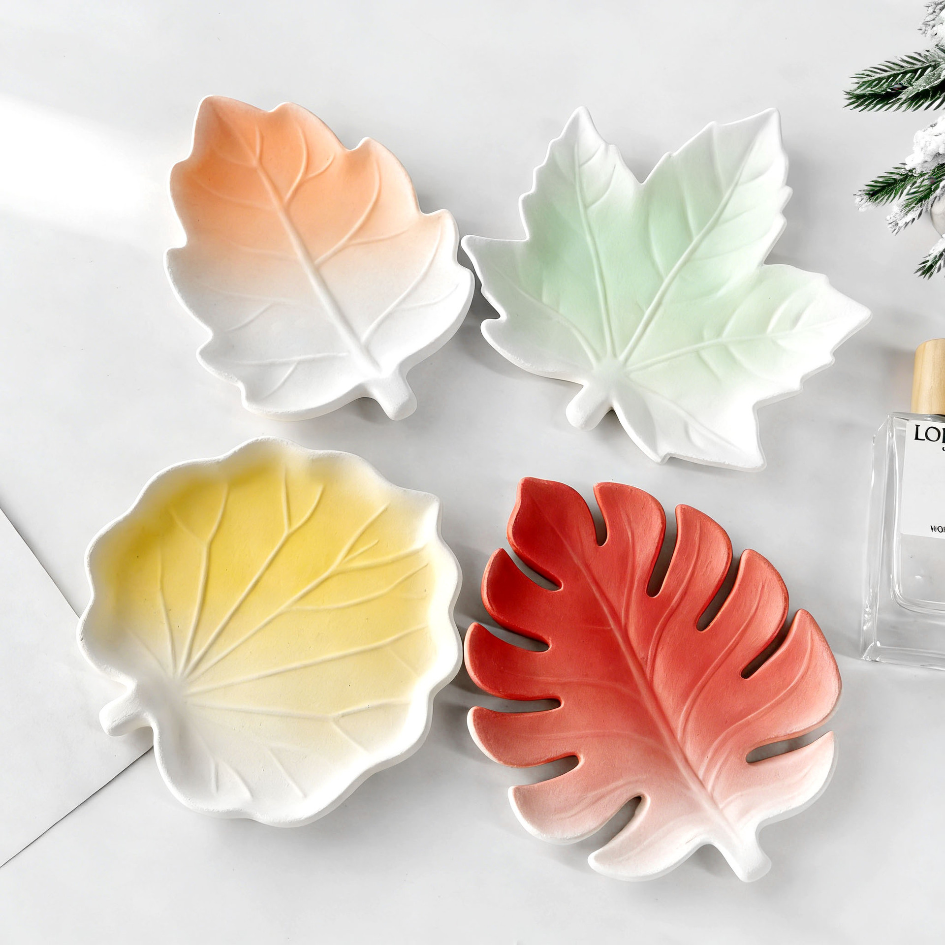 DIY Gypsum Form Leaf Coaster S - Serving Tray Mold avaliação e preço