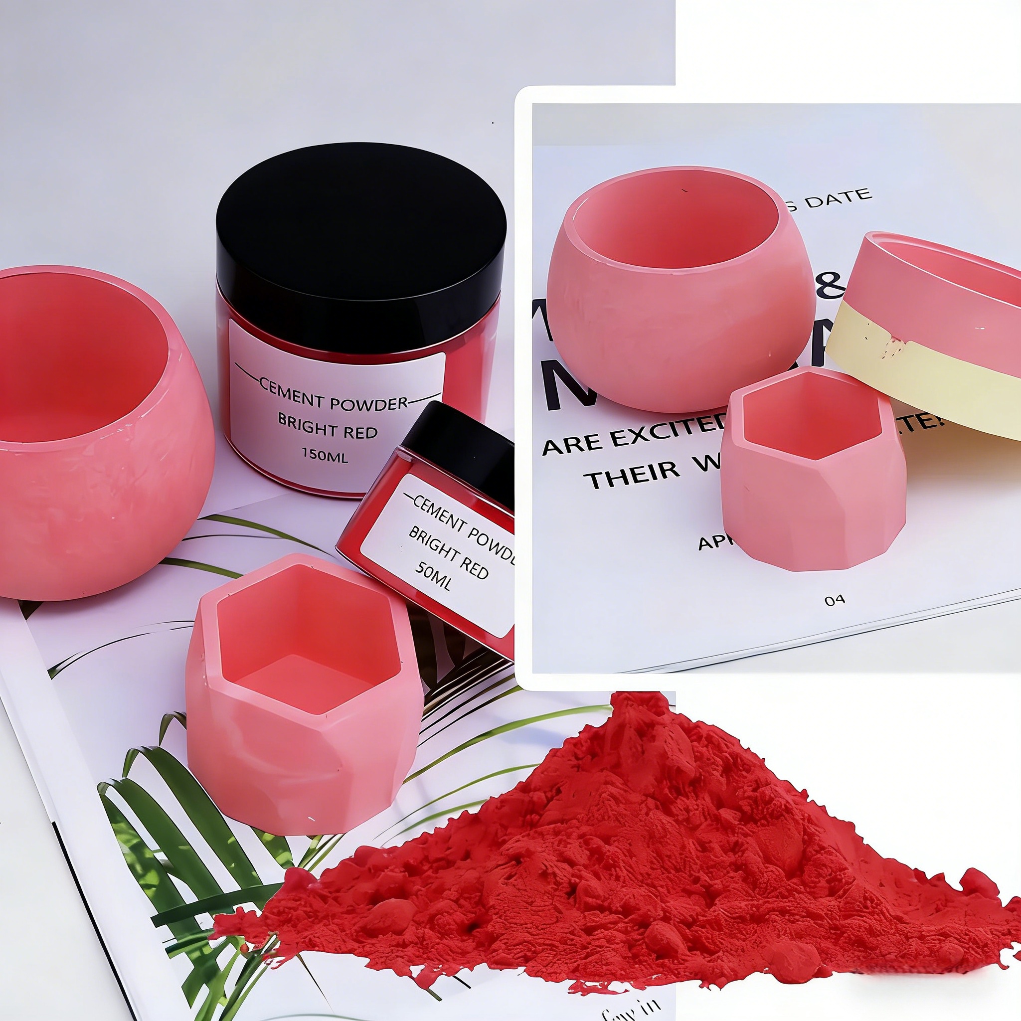 6-Color Gypsum Cement Pigment  - Resin Pigment Set avaliação e preço