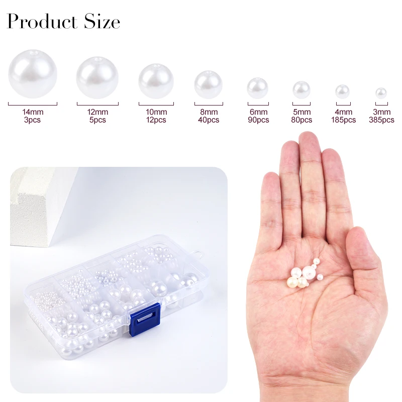 800pcs Artificial Faux Pearl R - Resin Crafts avaliação e preço