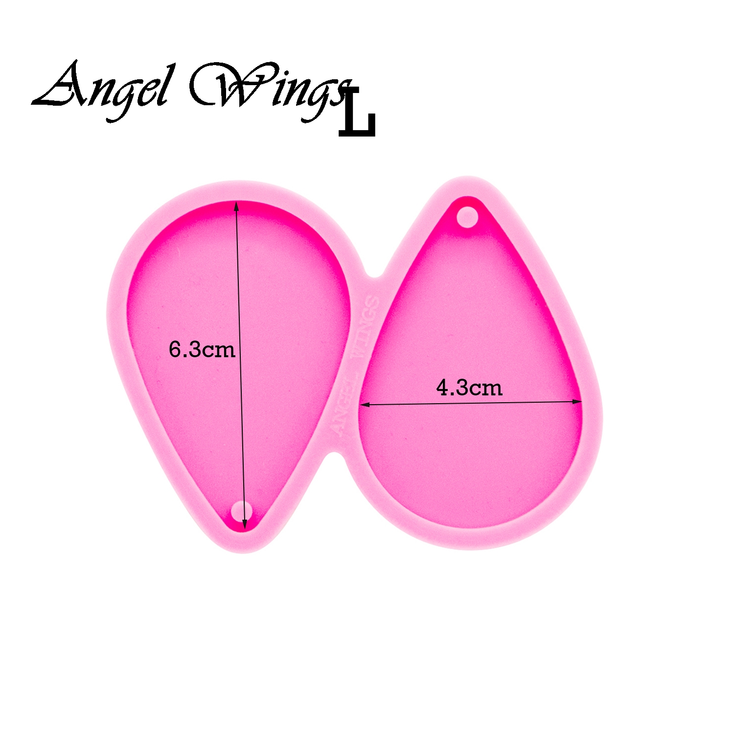 Shiny Tear Drop Hoop Earrings  - Geode Mold Silicone avaliação e preço