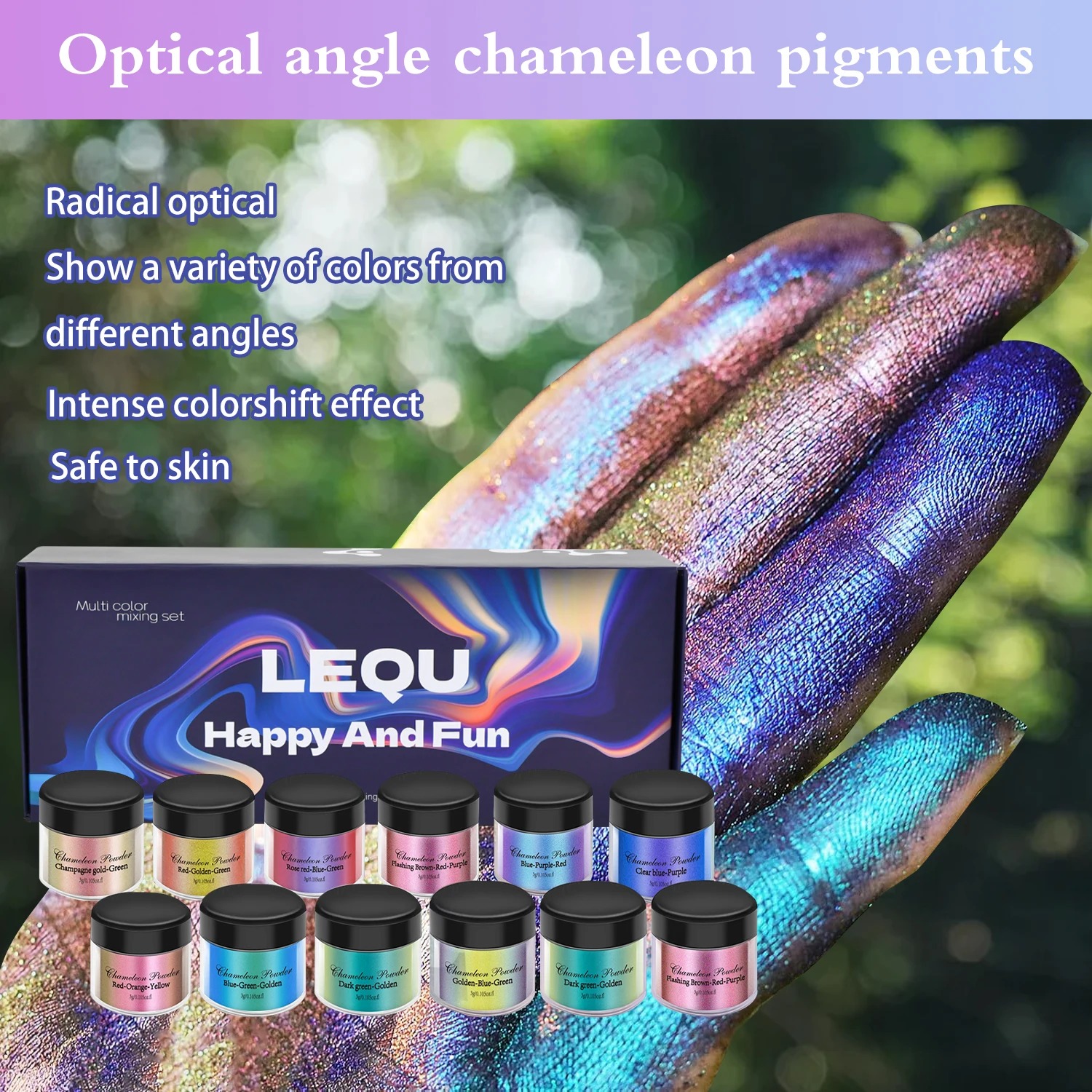 A set of chameleon pink nail c - Resin Pigment Set avaliação e preço
