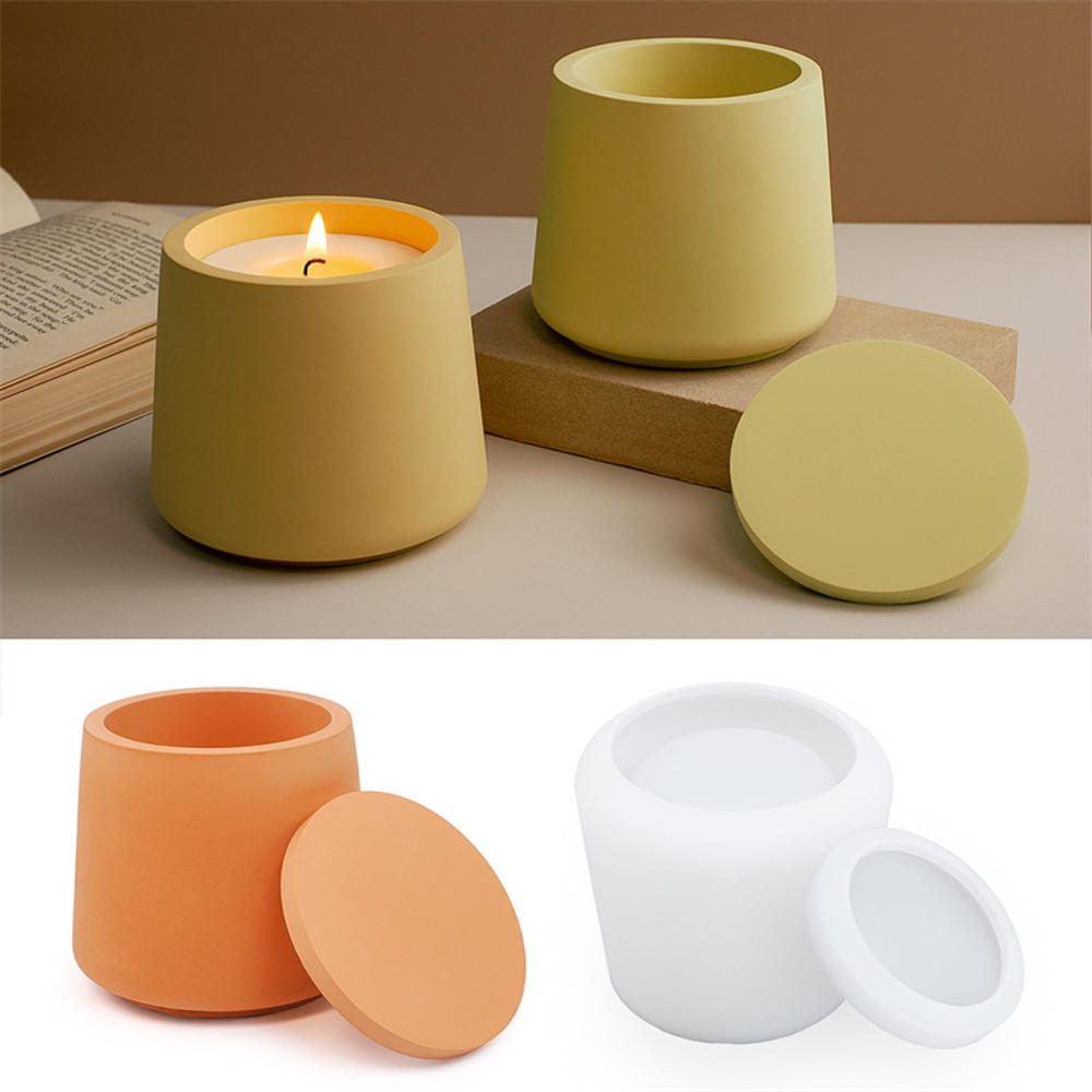 Candle Jar Silicone Mold With  - Serving Tray Mold avaliação e preço