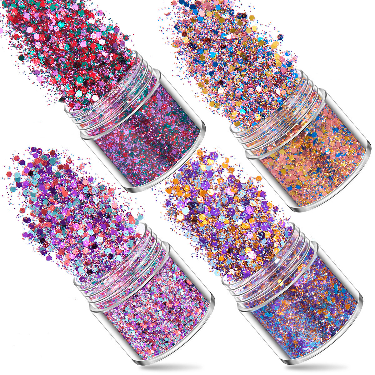 SNASAN 4Pcs Color Superfine Gl - Gold Foil Flakes avaliação e preço