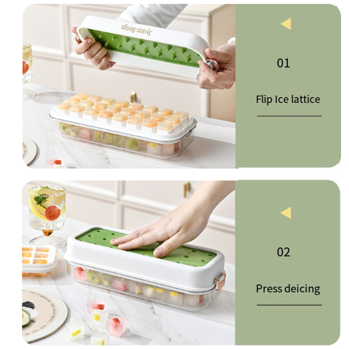 Y31A 24Grid Type Ice Tray Mold - Silicone Mold Tray avaliação e preço