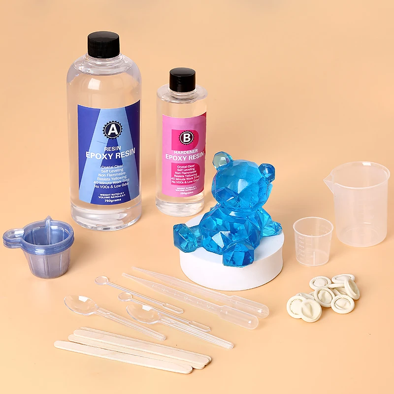 Epoxy Resin Kit Crystal Clear  - Mixing Cup Silicone avaliação e preço