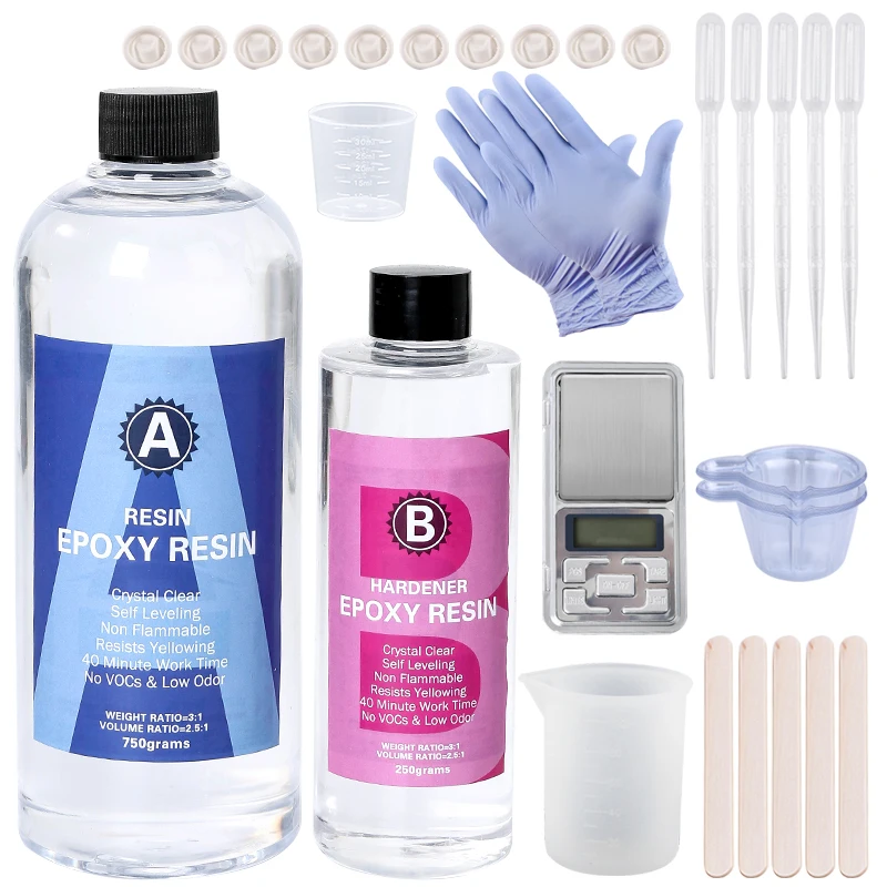 Epoxy Resin Kit Crystal Clear  - Mixing Cup Silicone avaliação e preço