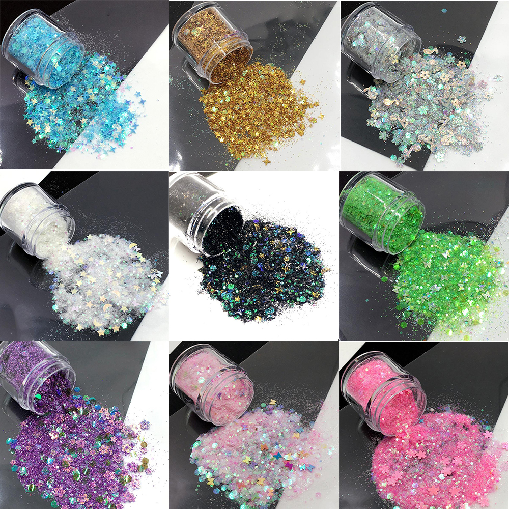 10ml/Box Glitter Epoxy Resin F - Gold Foil Flakes avaliação e preço