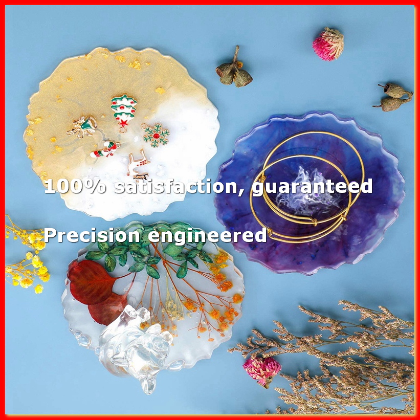 6 Pieces Resin Coaster Mold La - Geode Mold Silicone avaliação e preço