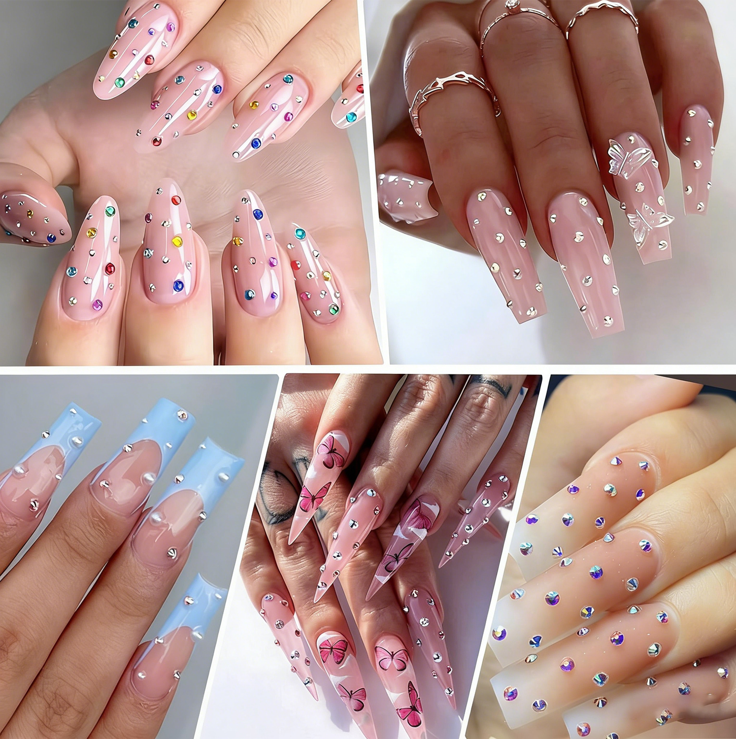2400pcs 2mm AB Jelly Rhineston - Resin Glitter Pack avaliação e preço