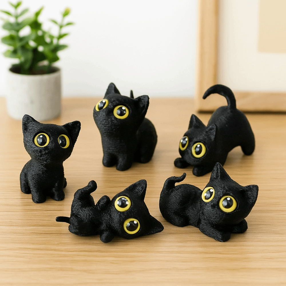 PLA Halloween Cat Anime Figure - Resin Craft Ideas avaliação e preço