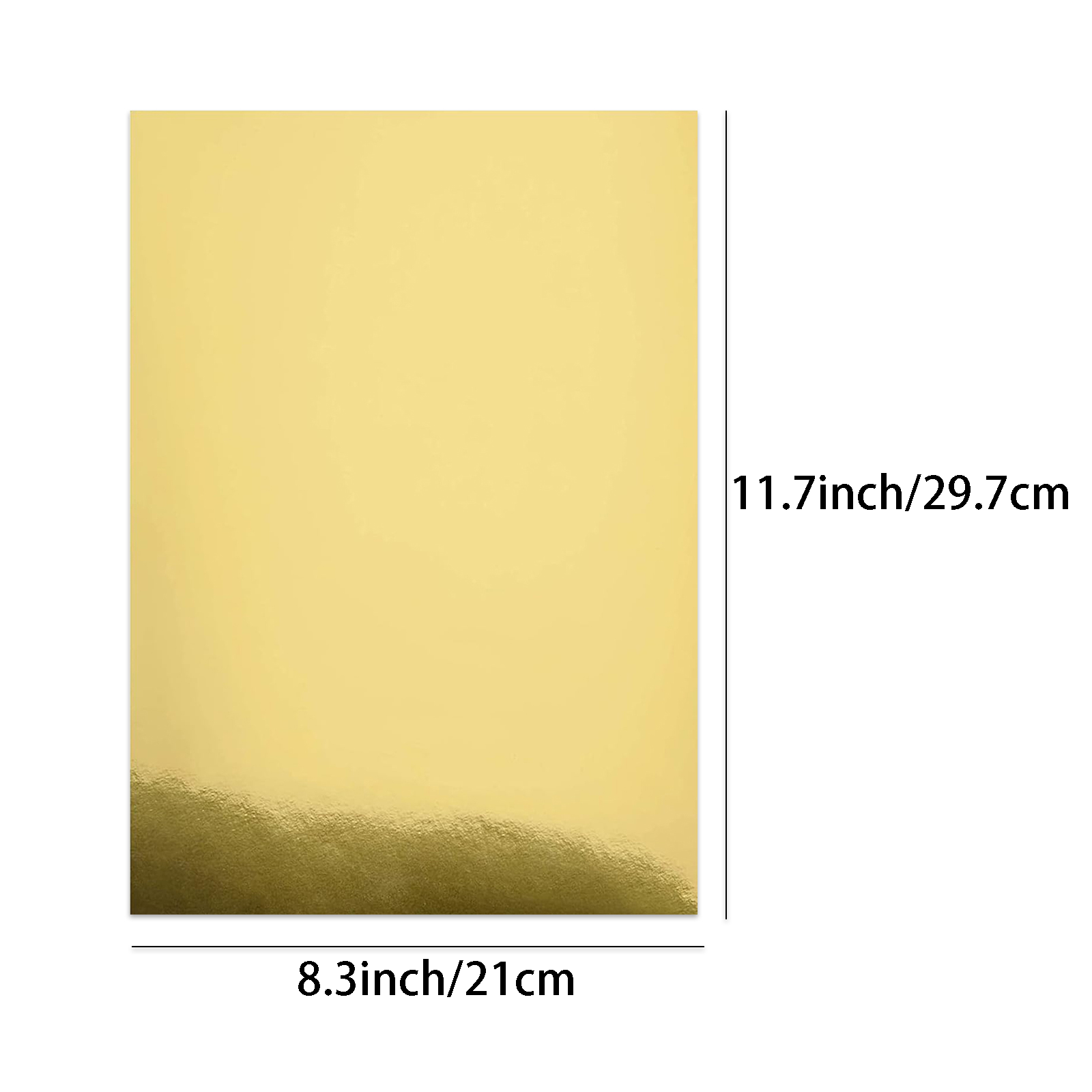 10 Sheets A4 Size Metallic Gol - Gold Foil Flakes avaliação e preço