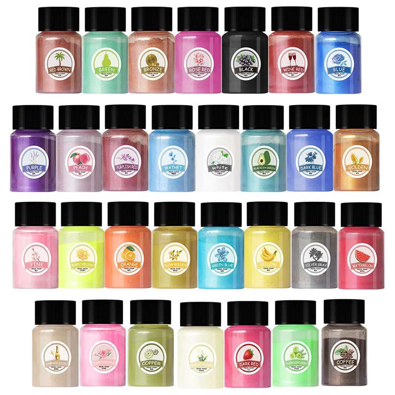 10g Pearlescent Powder Resin P - Resin Pigment Set avaliação e preço
