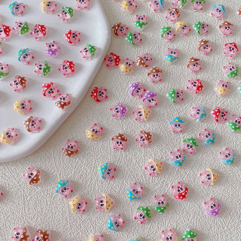 2/10/20pcs Kirby Nail Charms 3 - Crafting Resin avaliação e preço