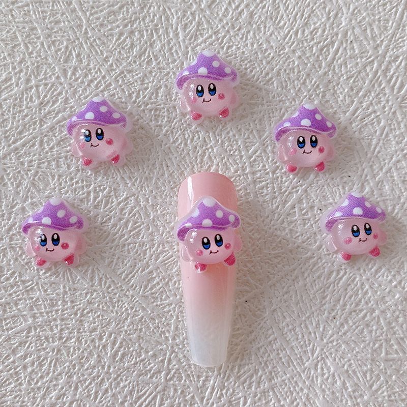 2/10/20pcs Kirby Nail Charms 3 - Crafting Resin avaliação e preço