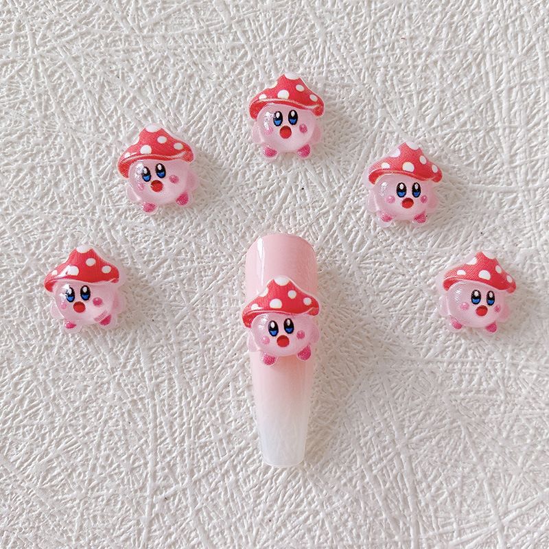 2/10/20pcs Kirby Nail Charms 3 - Crafting Resin avaliação e preço