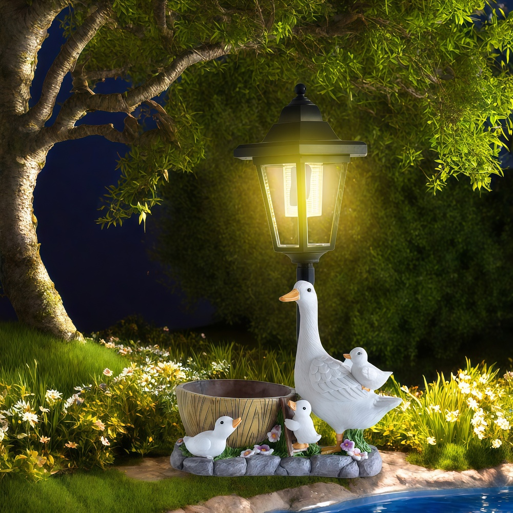 Solar Duck Night Light Garden  - Resin Craft Supplies avaliação e preço