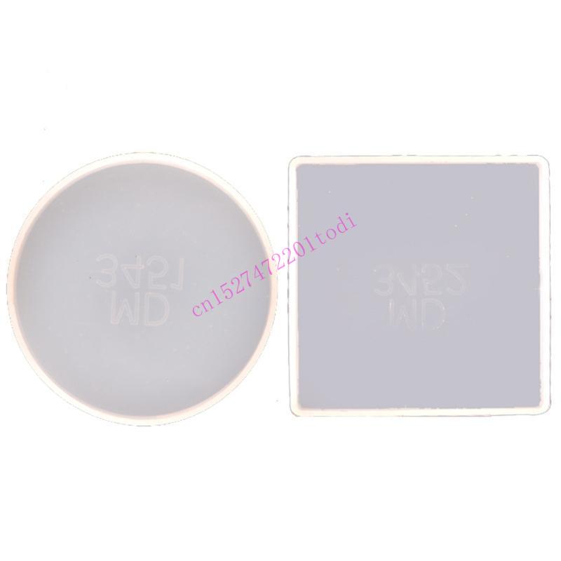 2Pcs Round Square Resin Mold G - Geode Mold Silicone avaliação e preço