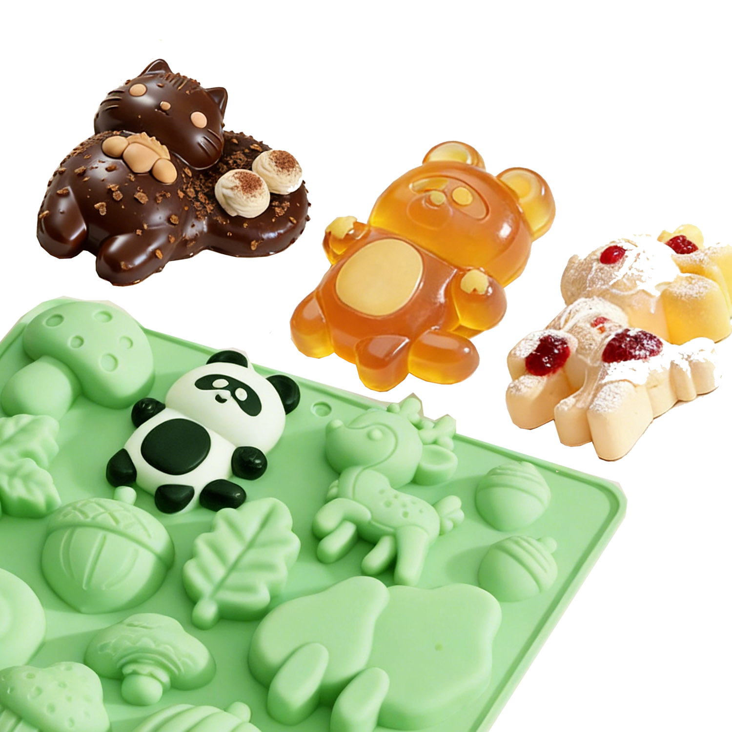 1 Silicone Cake Mold in the Sh - Resin Craft Supplies avaliação e preço