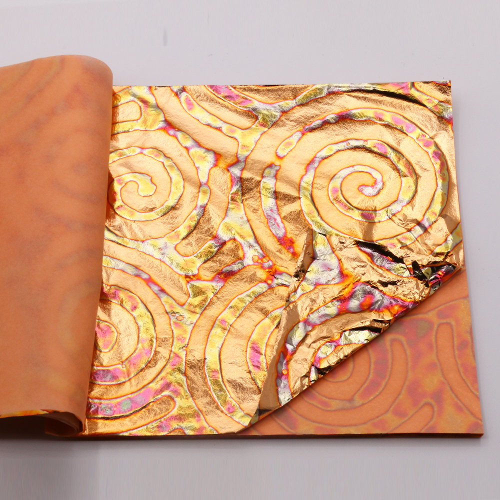 DIY 25 Sheets 14cm Booklets Va - Gold Foil Flakes avaliação e preço