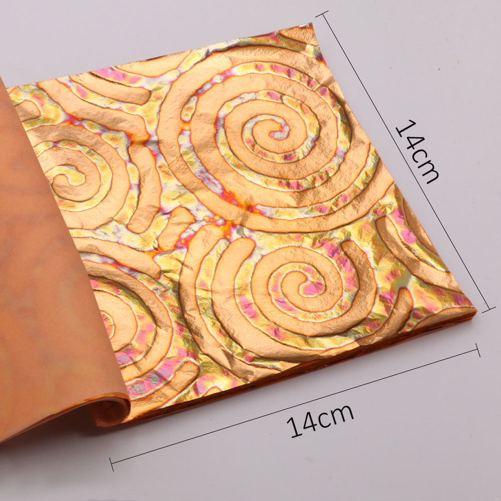 DIY 25 Sheets 14cm Booklets Va - Gold Foil Flakes avaliação e preço