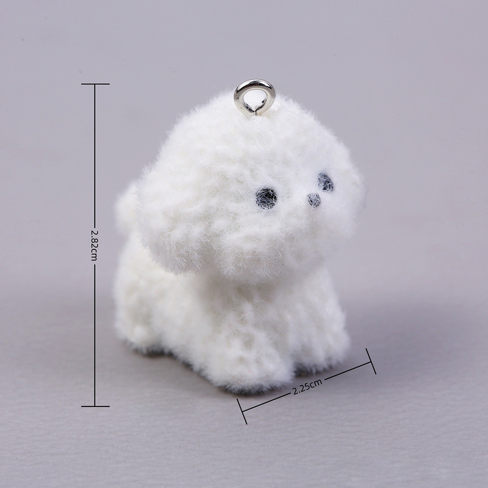 10pcs Flocking Puppy Dog Resin - Resin Craft Projects avaliação e preço