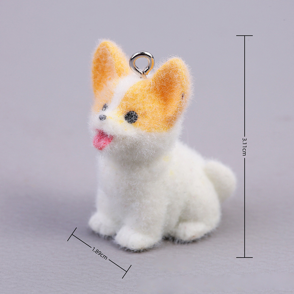 10pcs Flocking Puppy Dog Resin - Resin Craft Projects avaliação e preço