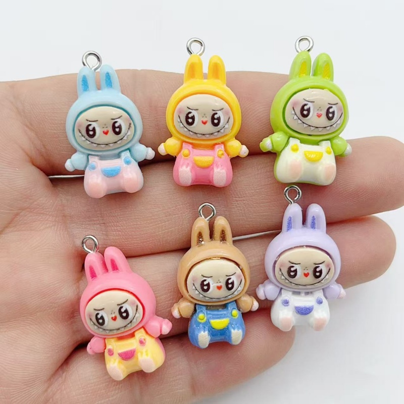 10Pcs Kawaii Rabbit Strawberry - Resin Craft Projects avaliação e preço