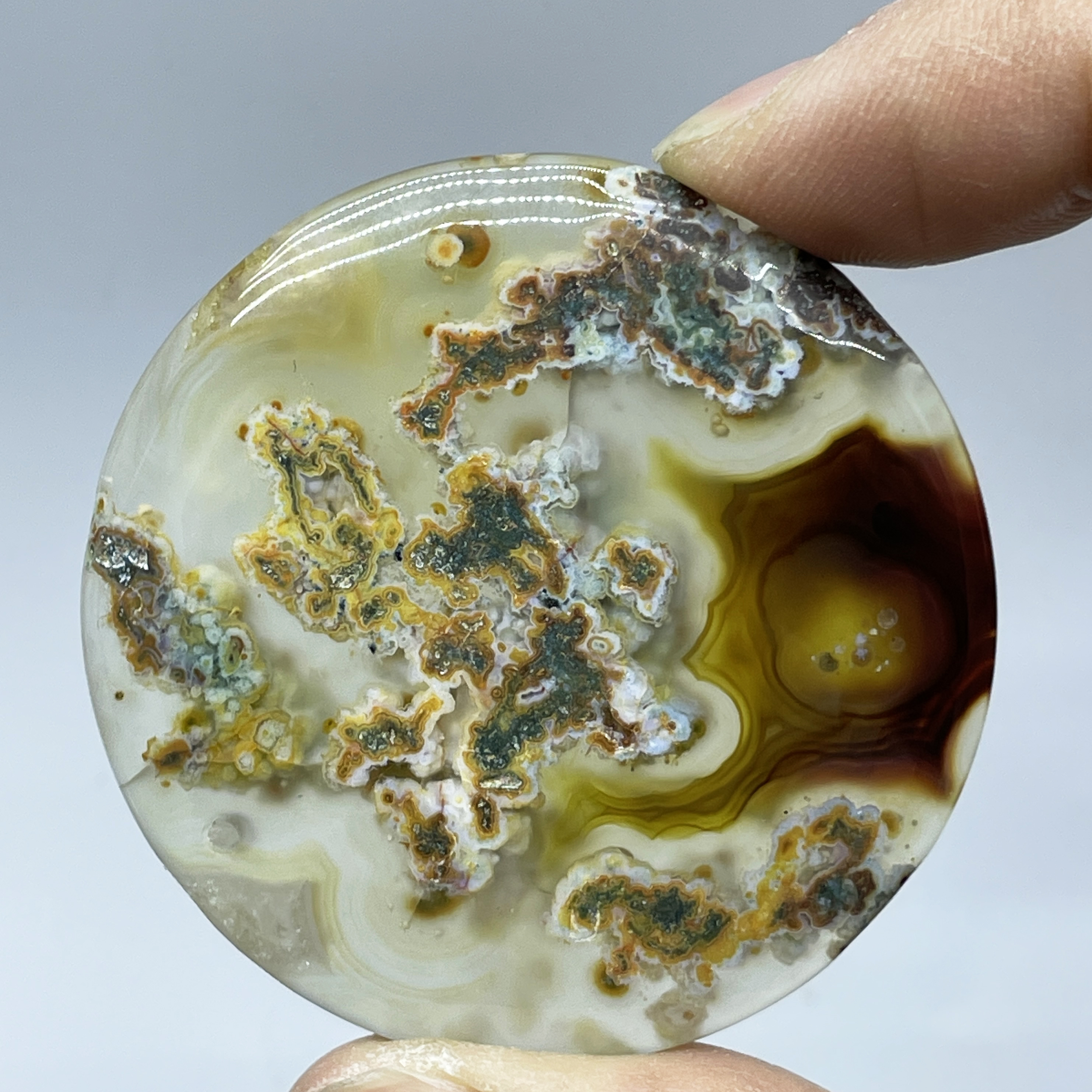 Natural Crystal Moss Agate Wat - Terrarium Moss Art avaliação e preço