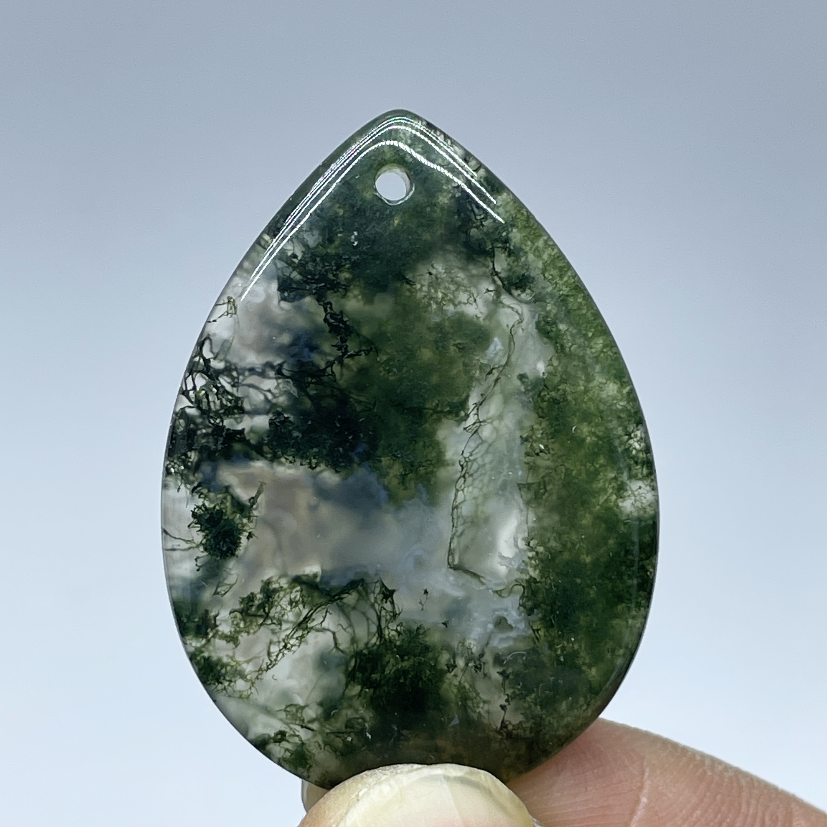Natural Crystal Moss Agate Wat - Terrarium Moss Art avaliação e preço