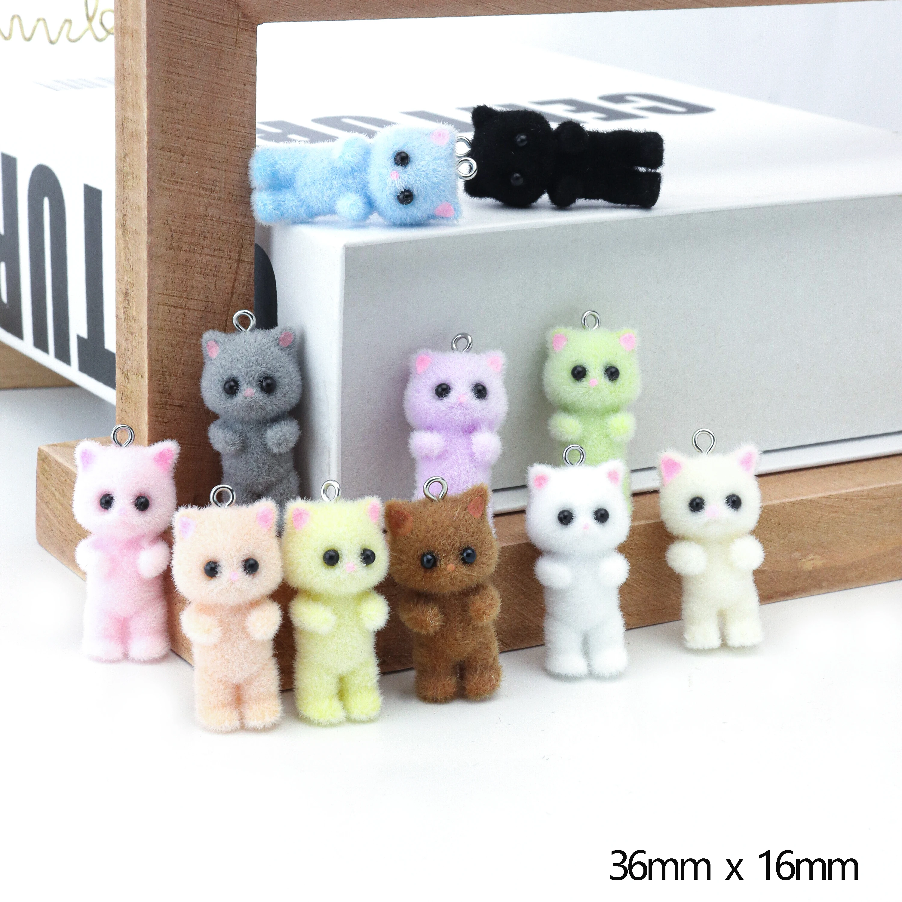 33PCS Cat Pendant Kawaii 3D Fl - Resin Craft Projects avaliação e preço
