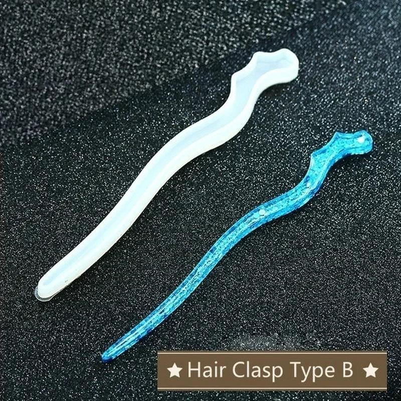 New Transparent Hairpin Silico - Resin Craft Supplies avaliação e preço