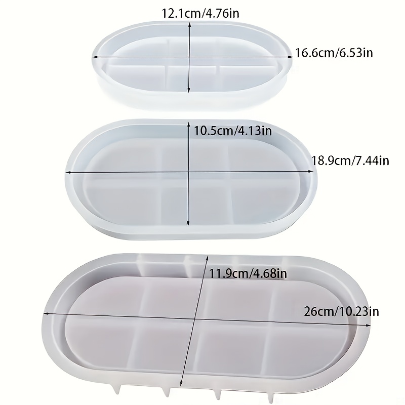 Oval silicone mold for concret - Serving Tray Mold avaliação e preço