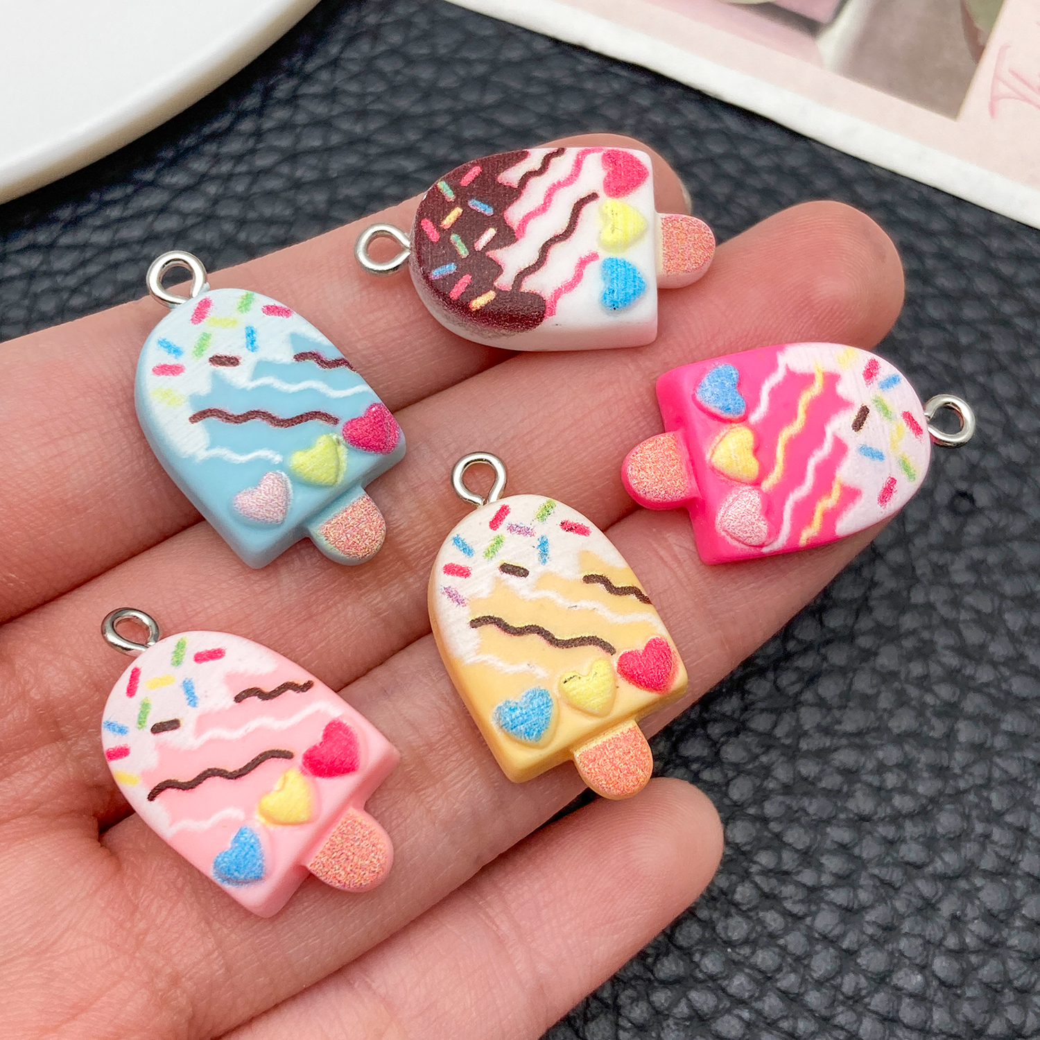 5/10pcs Cute Fashion Resin Acr - Resin Craft Projects avaliação e preço