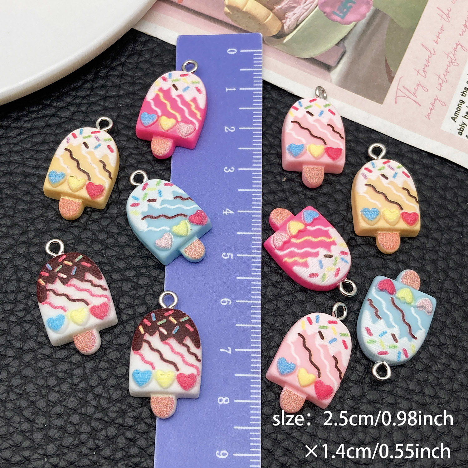 5/10pcs Cute Fashion Resin Acr - Resin Craft Projects avaliação e preço