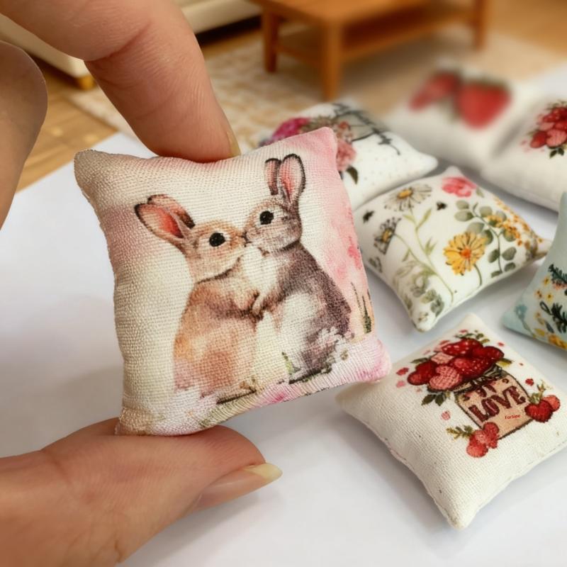 2Pcs Dollhouse Bedroom Sofa Sc - Resin Crafts avaliação e preço