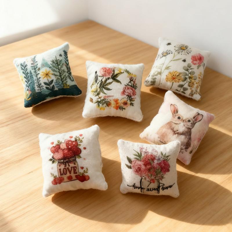 2Pcs Dollhouse Bedroom Sofa Sc - Resin Crafts avaliação e preço