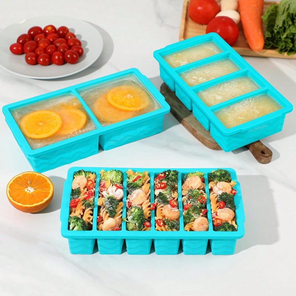 3-Pack Silicone Freezer Trays  - Silicone Mold Tray avaliação e preço