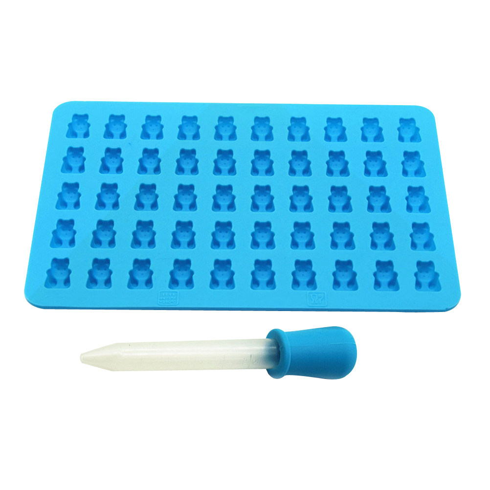 50 Bear Shaped Silicone Chocol - Silicone Mold Tray avaliação e preço