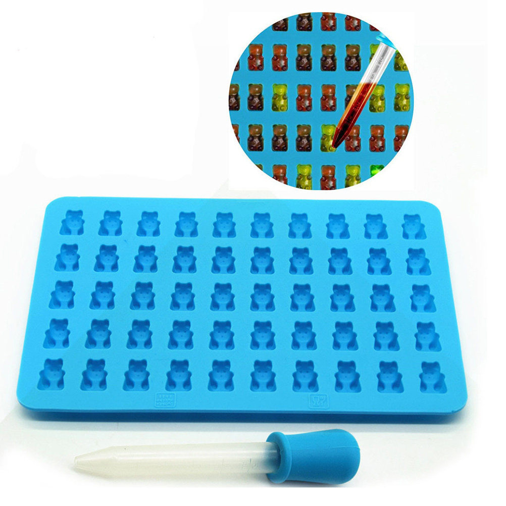 50 Bear Shaped Silicone Chocol - Silicone Mold Tray avaliação e preço