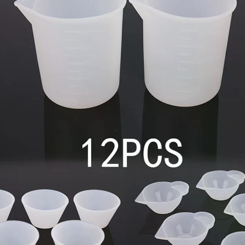 12Pcs Silicone Mixing Measurin - Mixing Cup Silicone avaliação e preço