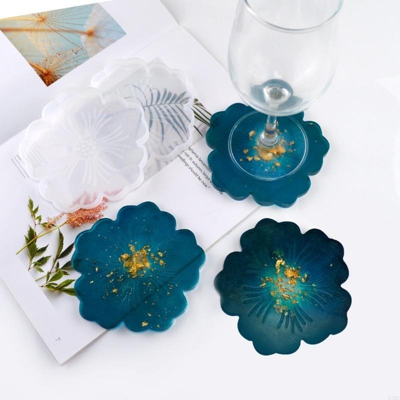 R3MC 2Pcs DIY Flower Silicone  - Geode Mold Silicone avaliação e preço