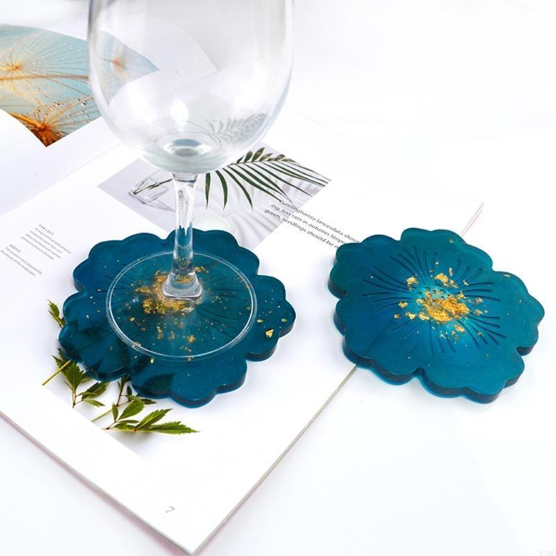 R3MC 2Pcs DIY Flower Silicone  - Geode Mold Silicone avaliação e preço