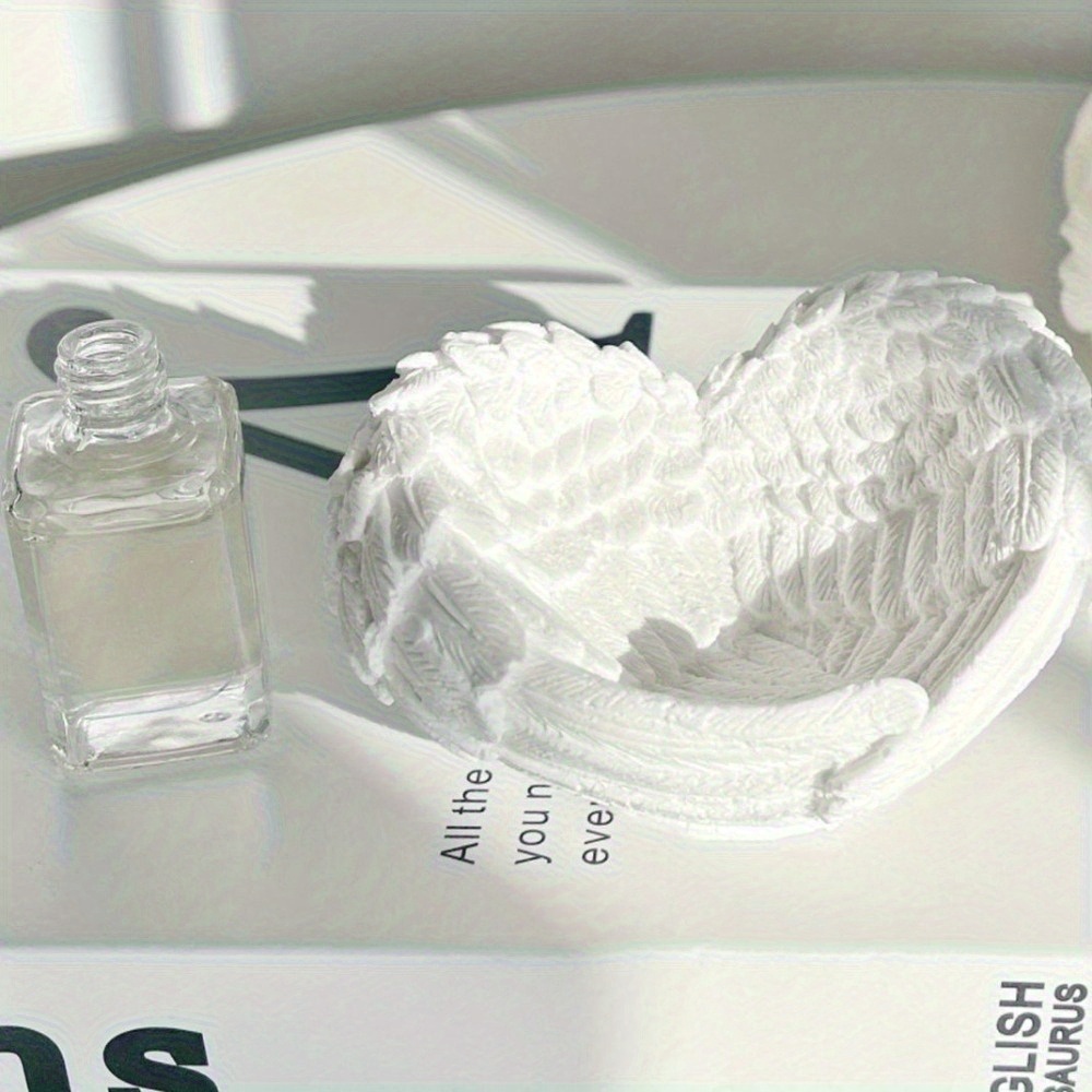 1pc Angel Wing Heart Silicone  - Resin Craft Ideas avaliação e preço
