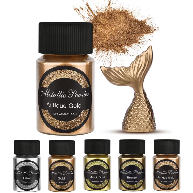 20 Ml Shimmer Metallic Gold Si - Resin Pigment Set avaliação e preço