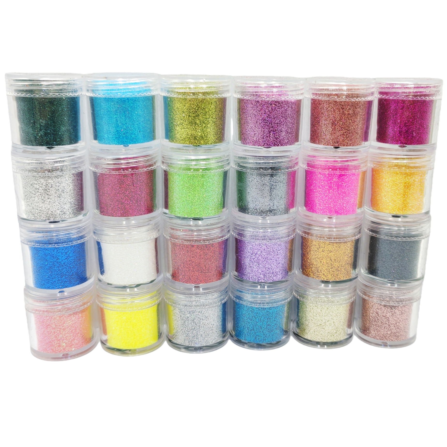 24-Color Cosmetic Iridescent H - Resin Glitter Pack avaliação e preço