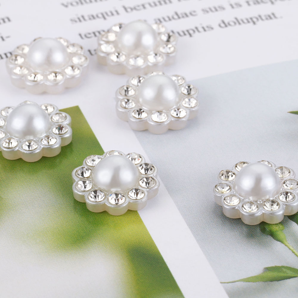 50pcs White Flat Imitation Pea - Resin Craft Projects avaliação e preço
