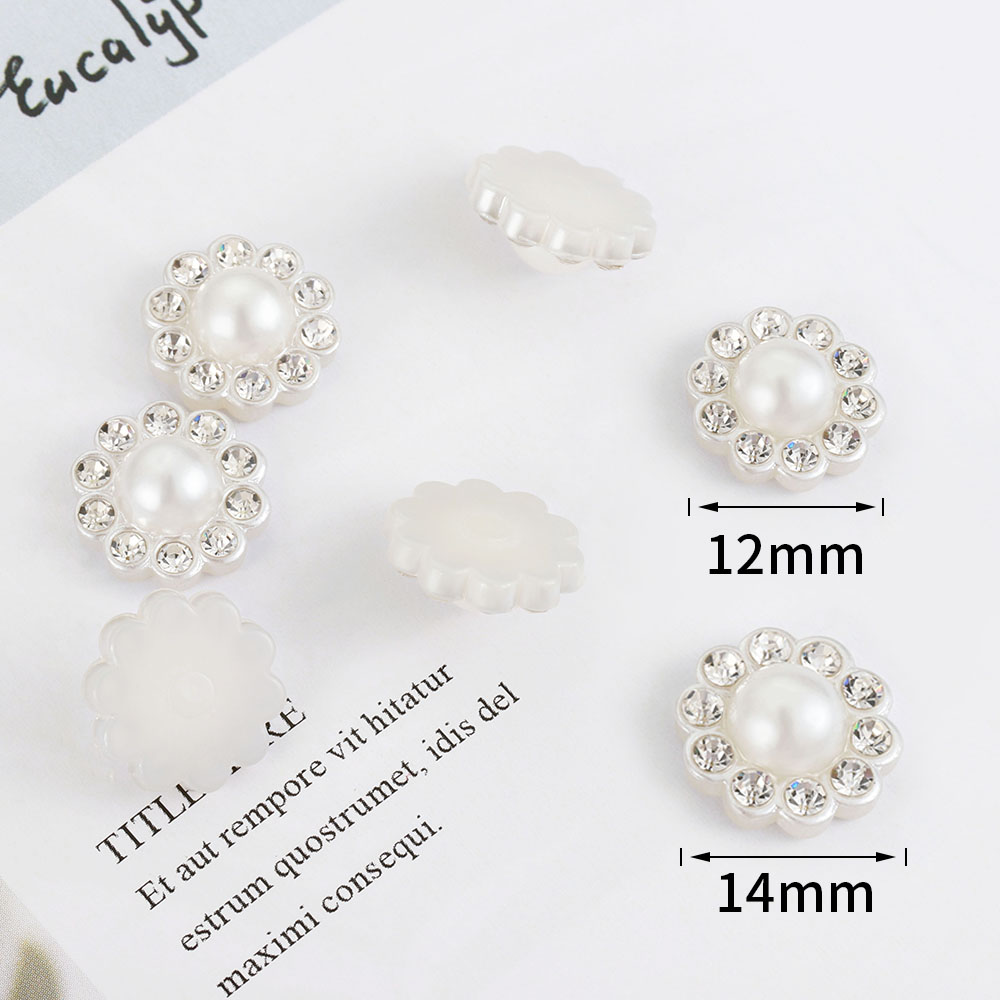50pcs White Flat Imitation Pea - Resin Craft Projects avaliação e preço