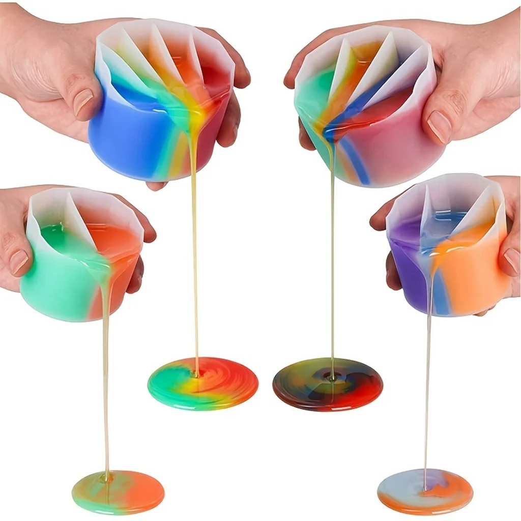 Color Mixing Split Cup For Pou - Mixing Cup Silicone avaliação e preço