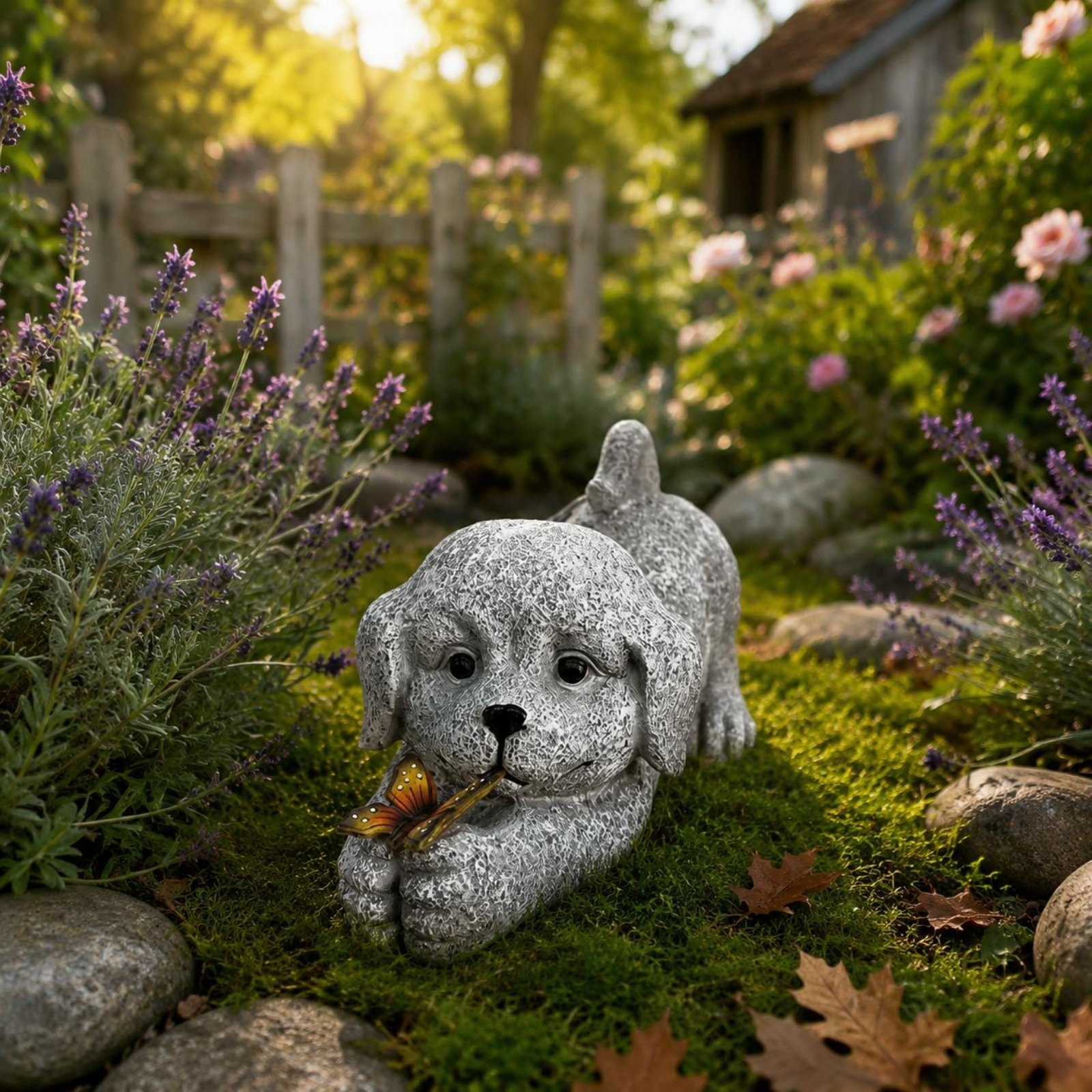 Solar Dog Statue Resin Craft S - Resin Crafts avaliação e preço
