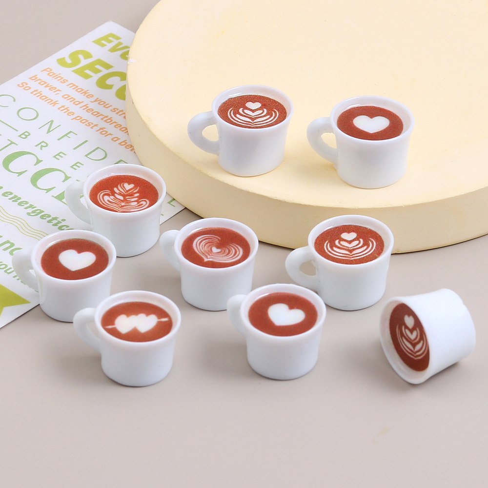 10pcs Love Heart Coffee Cup Re - Resin Craft Projects avaliação e preço